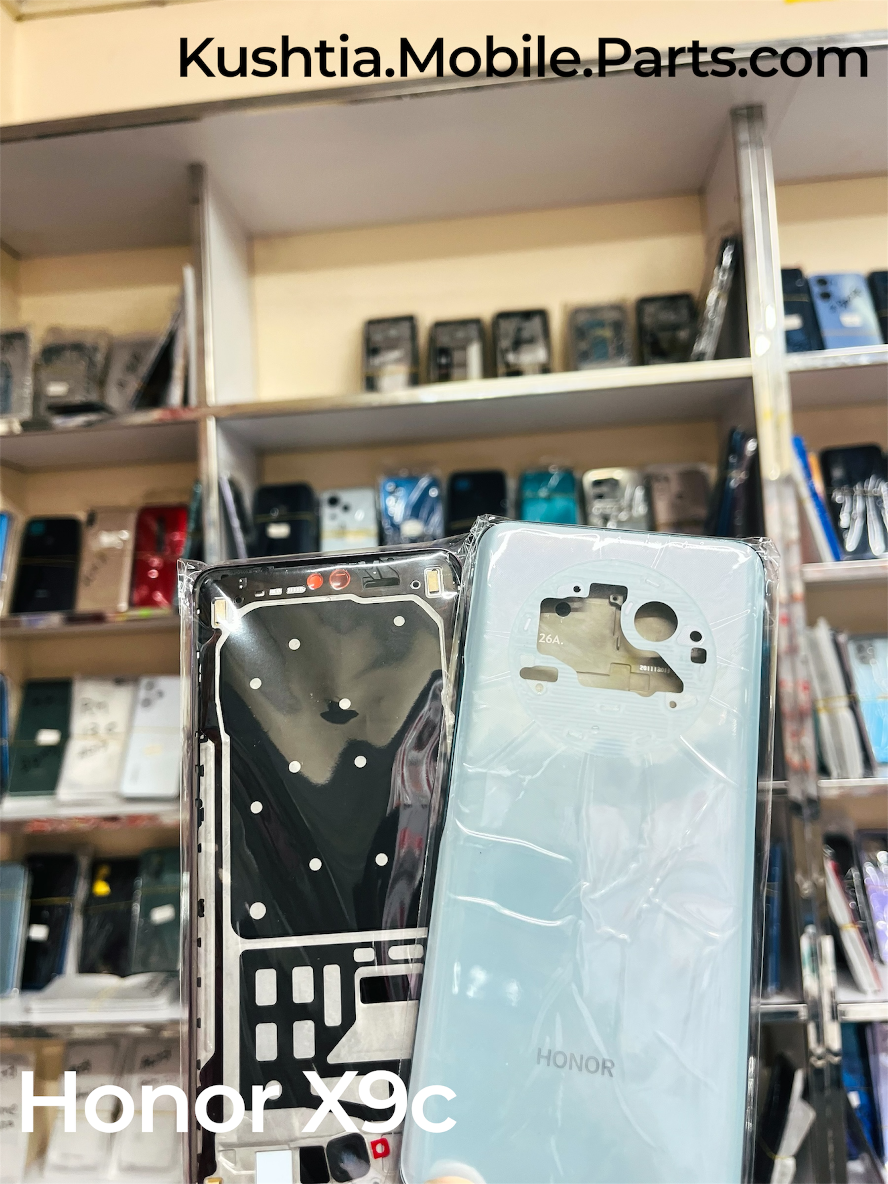 For Huawei Honor X9c Full Body Housing LCD Frame and Back Panel With Camera Glass (Without Frame) and Outside Key